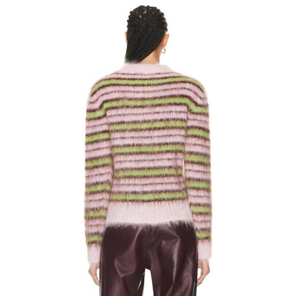 Marni Long Sleeve Sweater Quartz Pink Mohair - Picture 3 of 4